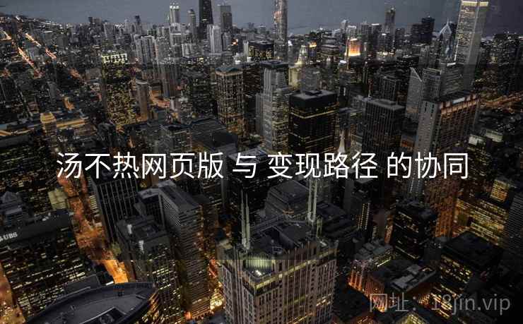汤不热网页版 与 变现路径 的协同
